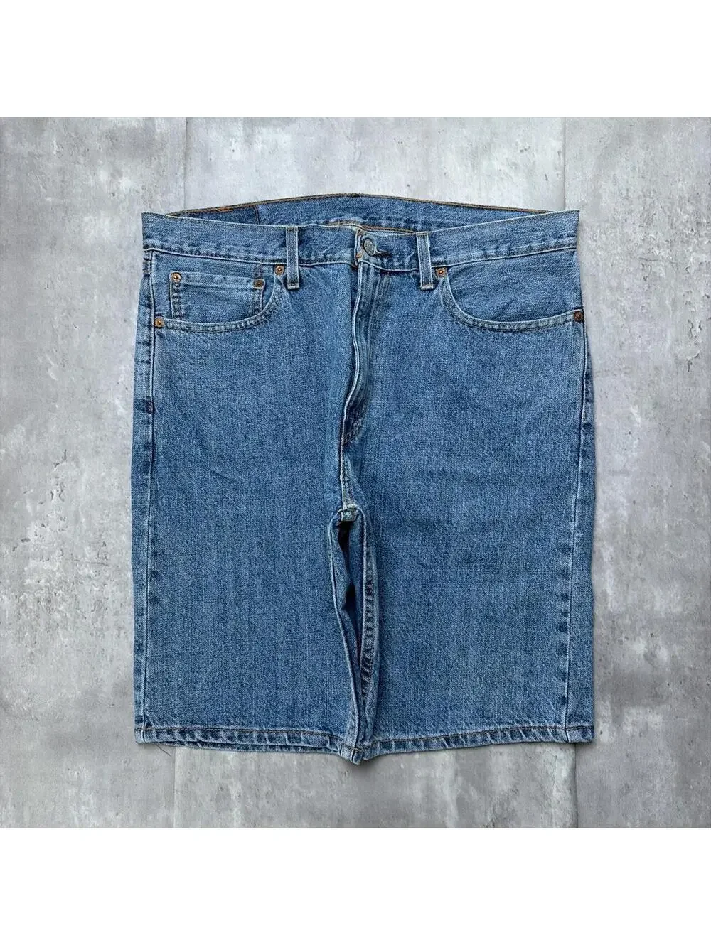 Y2K Blue Levi’s 505 Grunge Loose Skater Denim Jorts